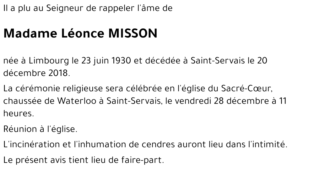 Léonce MISSON