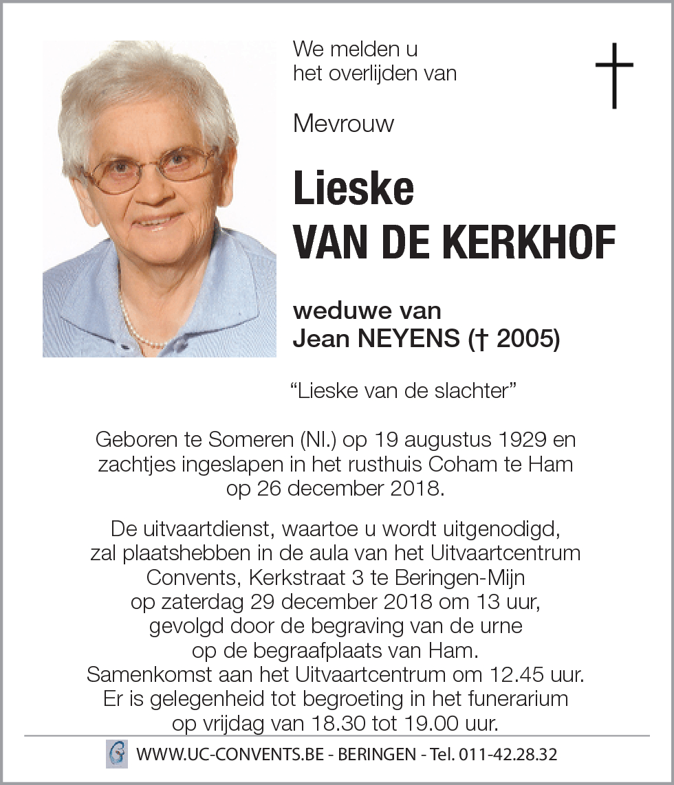 Lieske VAN DE KERKHOF