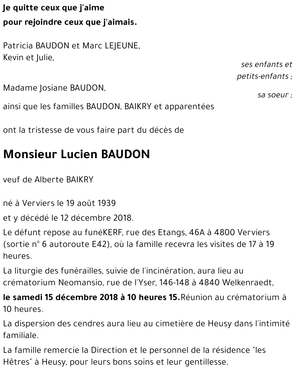 Lucien BAUDON