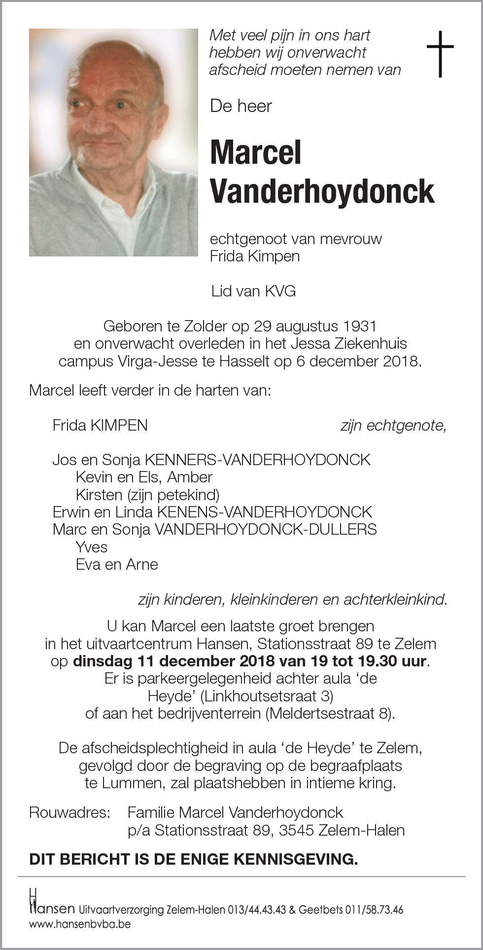 Marcel VANDERHOYDONCK