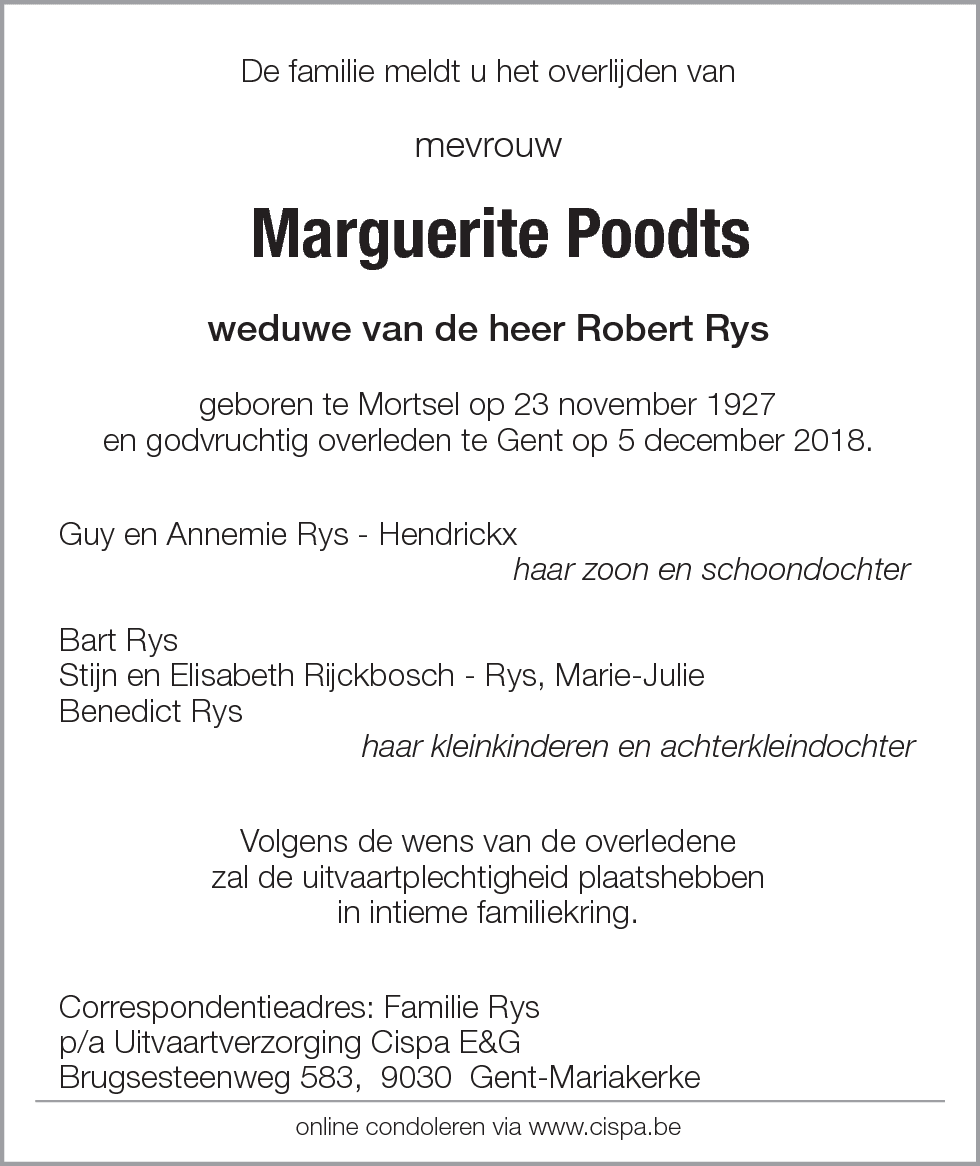 Marguerite Poodts