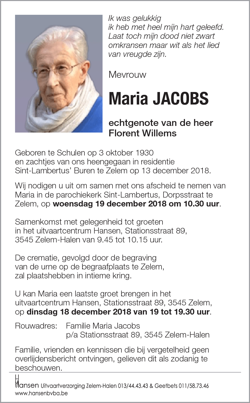 Maria JACOBS