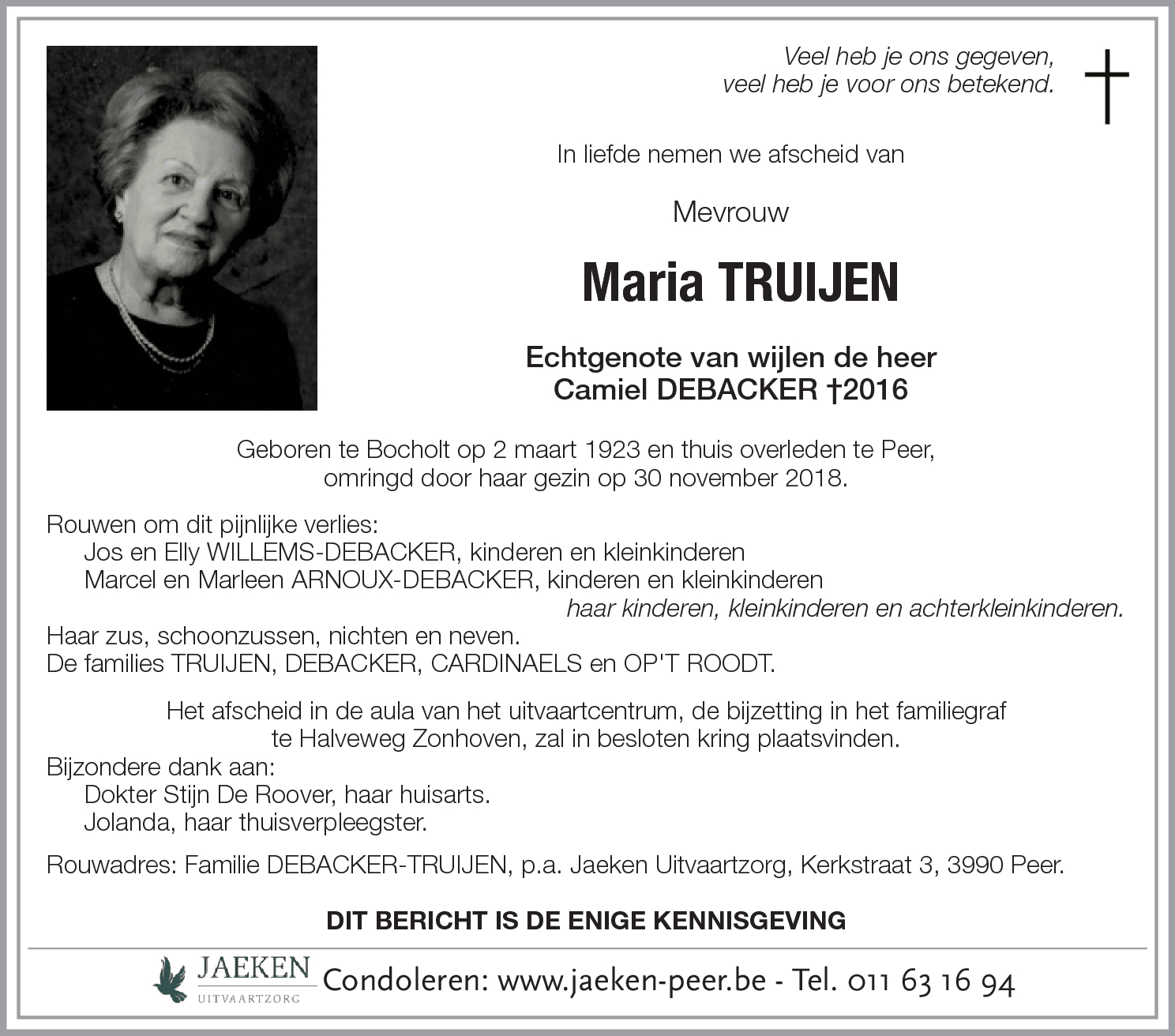 Maria TRUIJEN