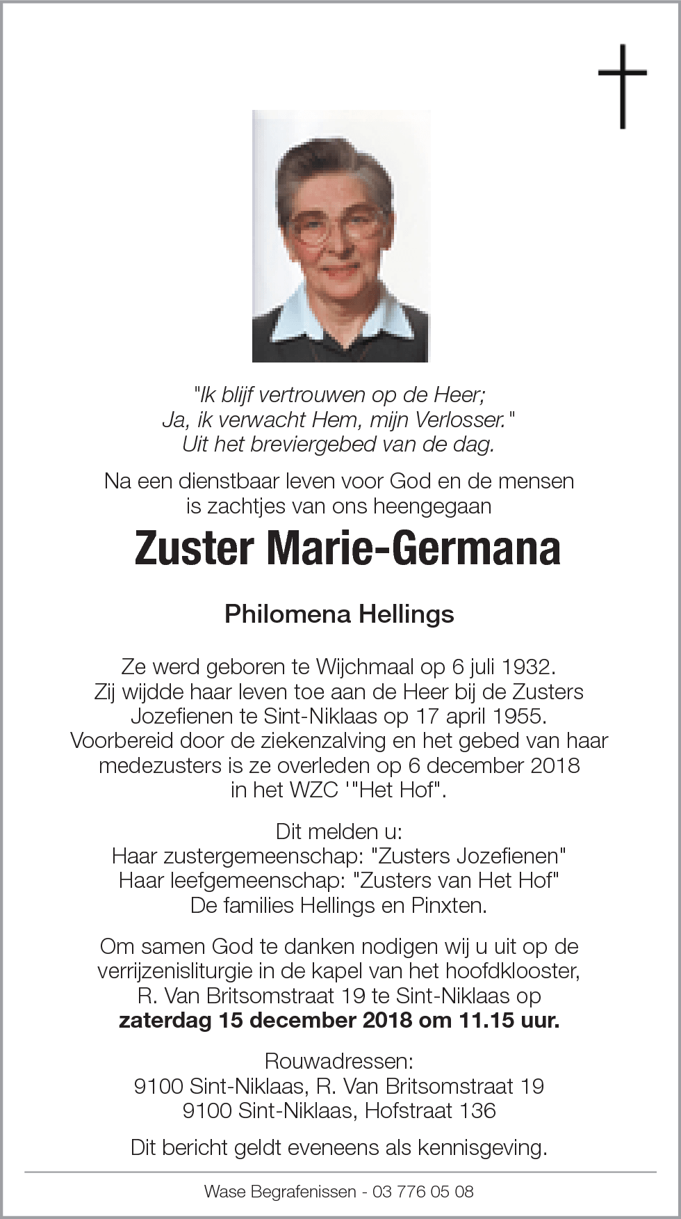 Marie-Germana Philomena Hellings