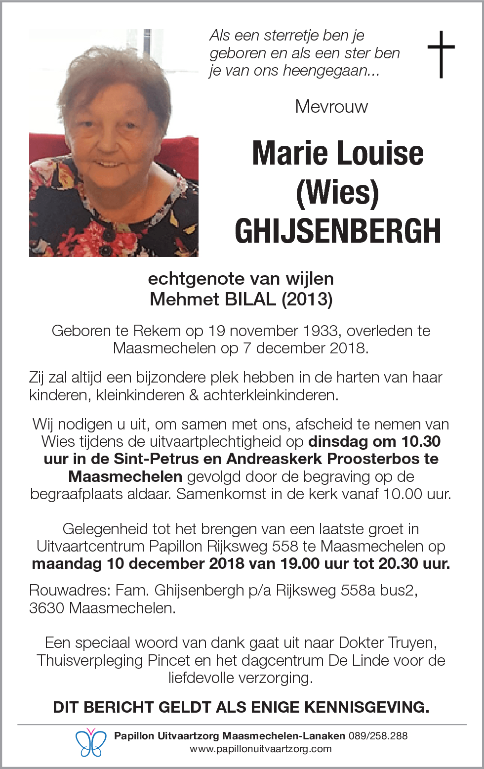 Marie Louise GHIJSENBERGH