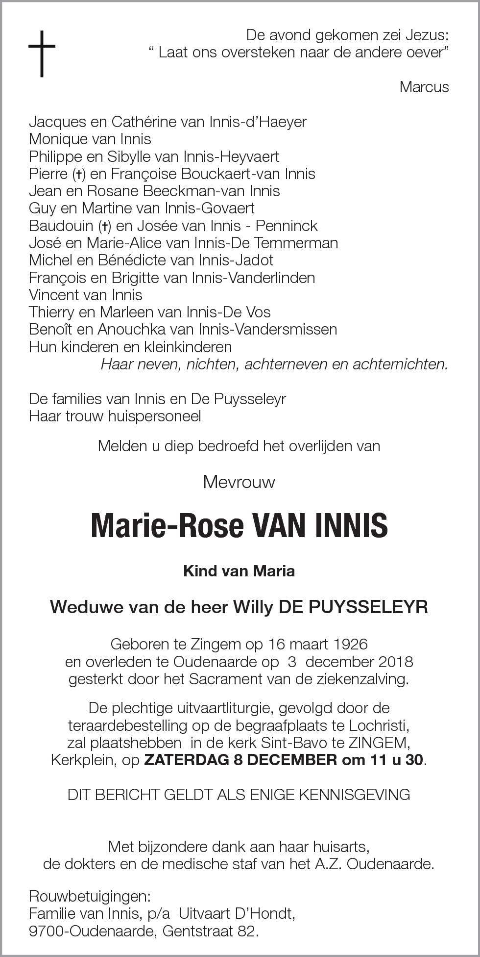 Marie-Rose van Innis