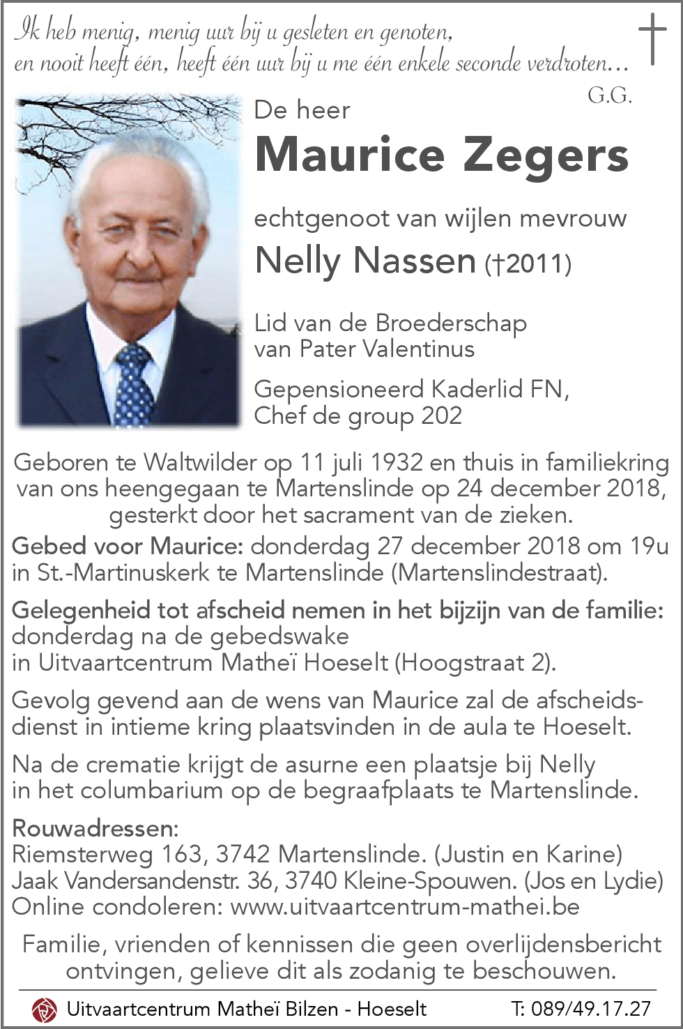 Maurice ZEGERS