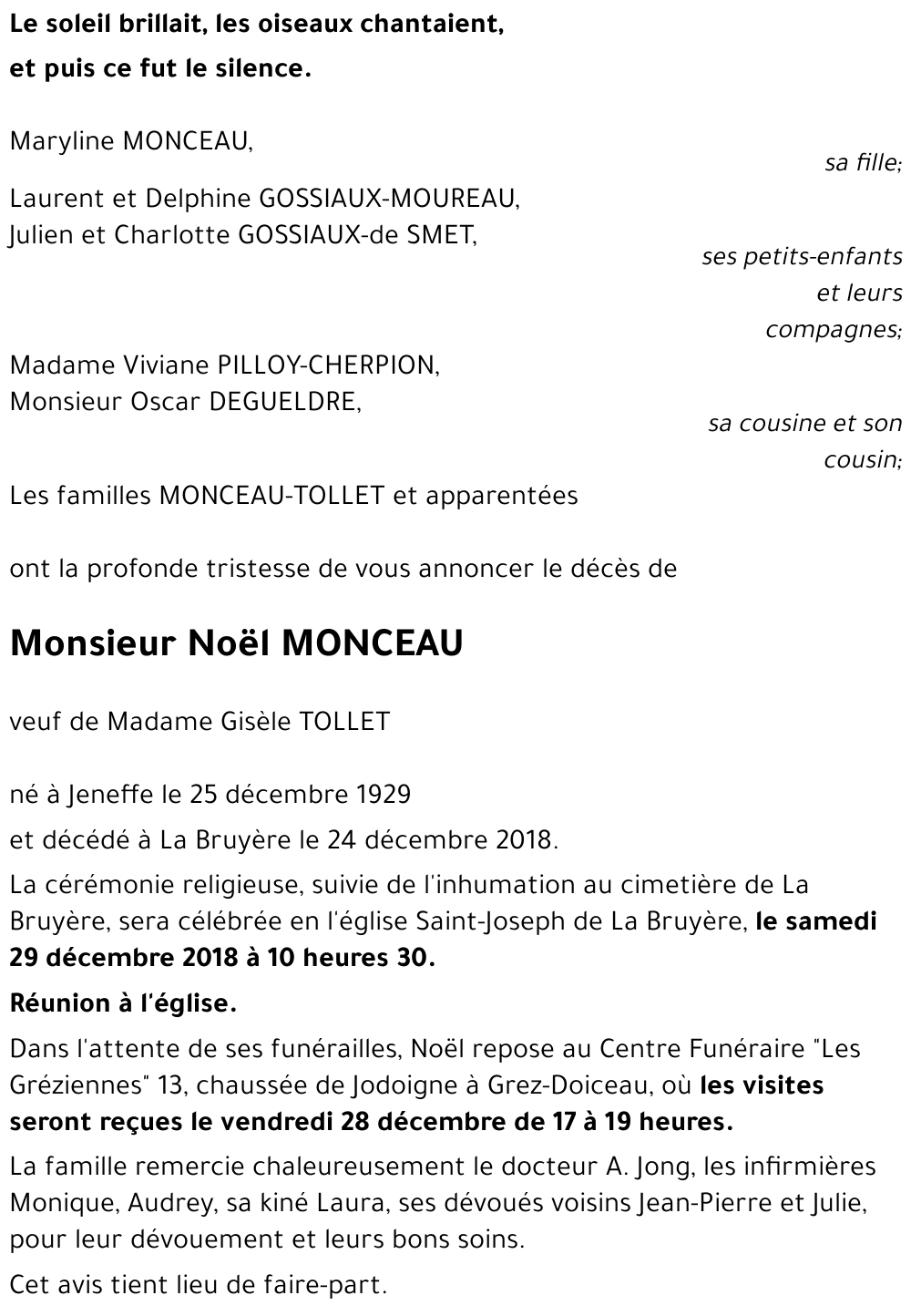 Noël MONCEAU