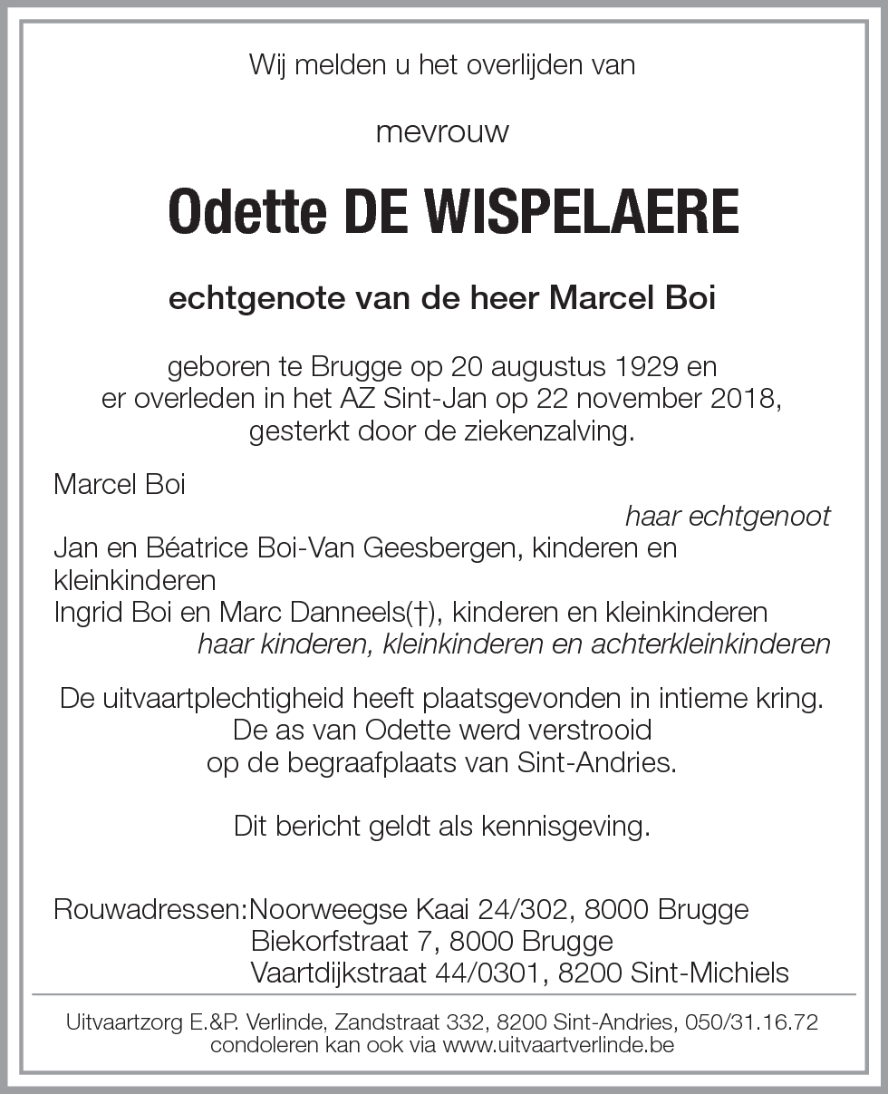 Odette De Wispelaere