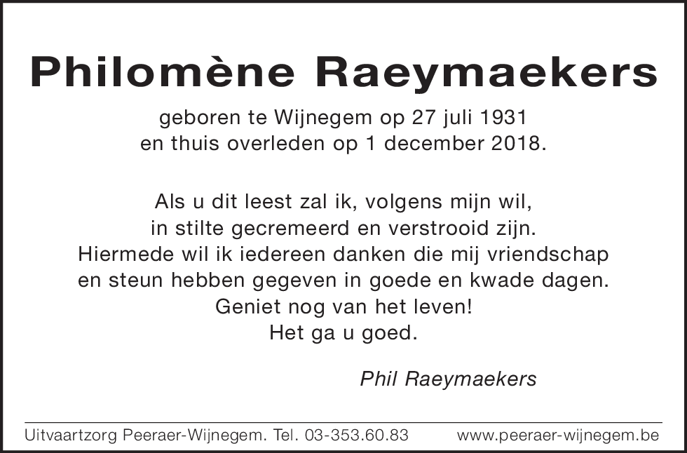 Philomène Raeymaekers