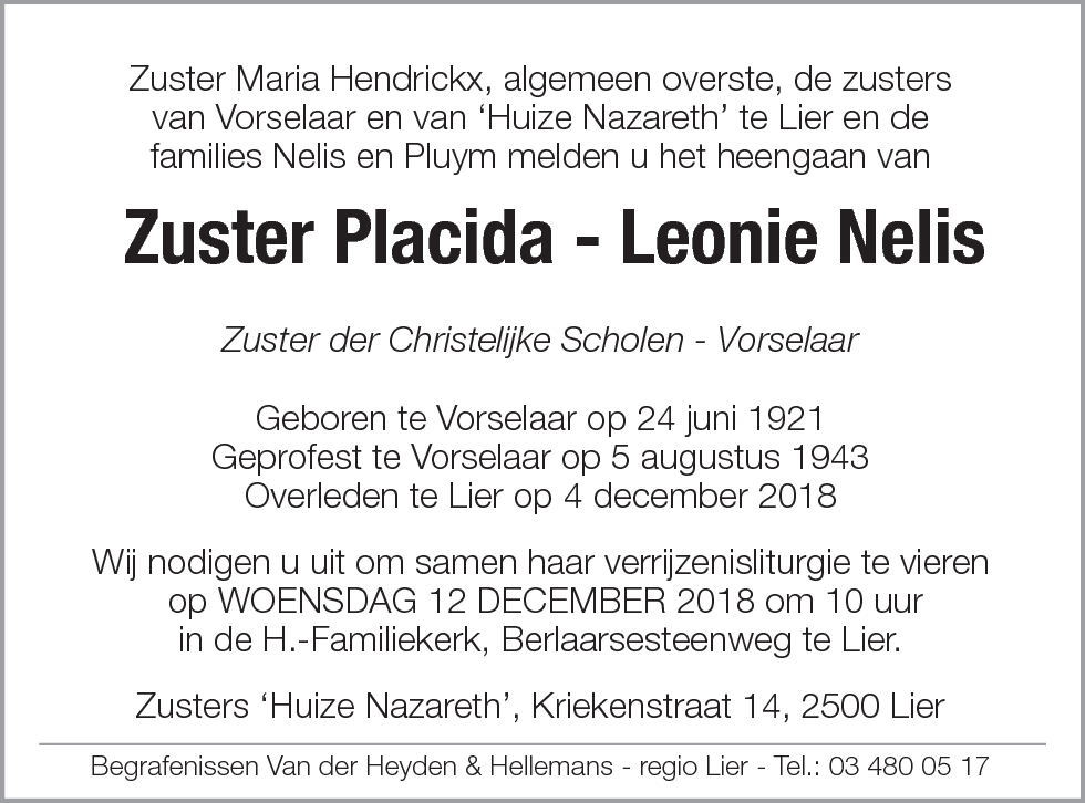 Placida - Leonie Nelis