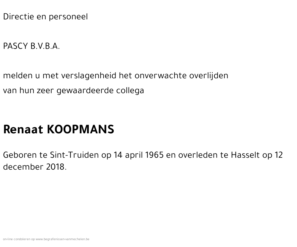 Renaat Koopmans