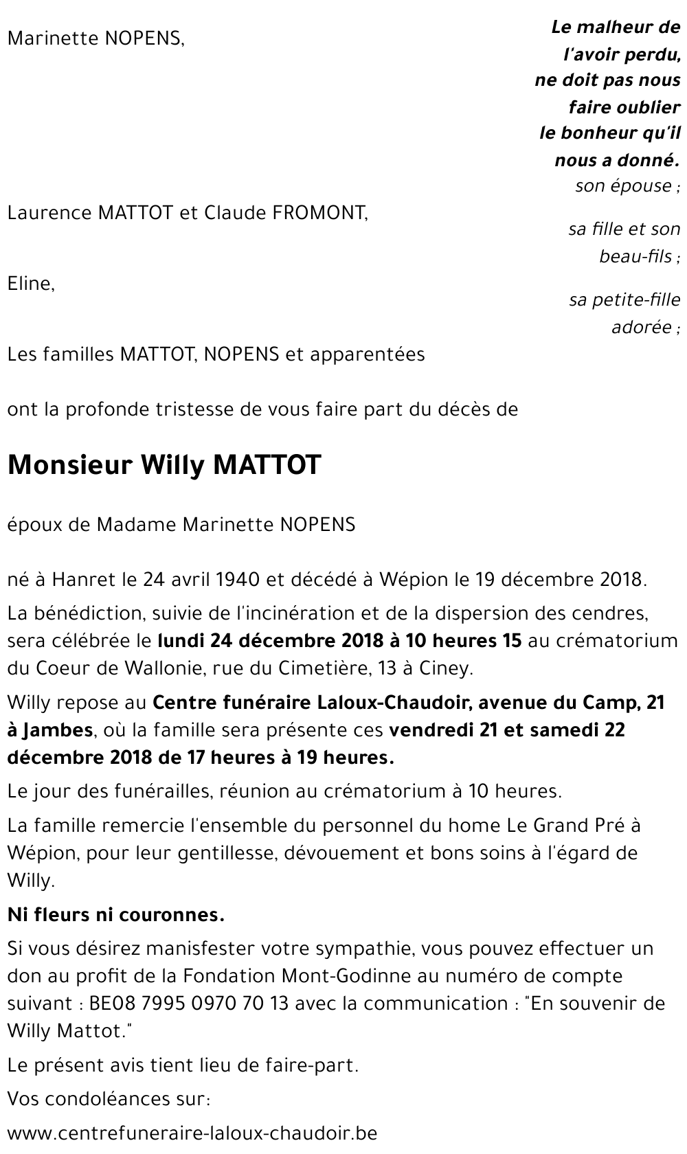 Willy MATTOT
