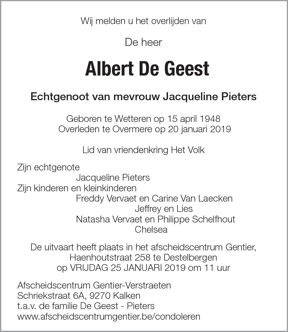 Albert De Geest