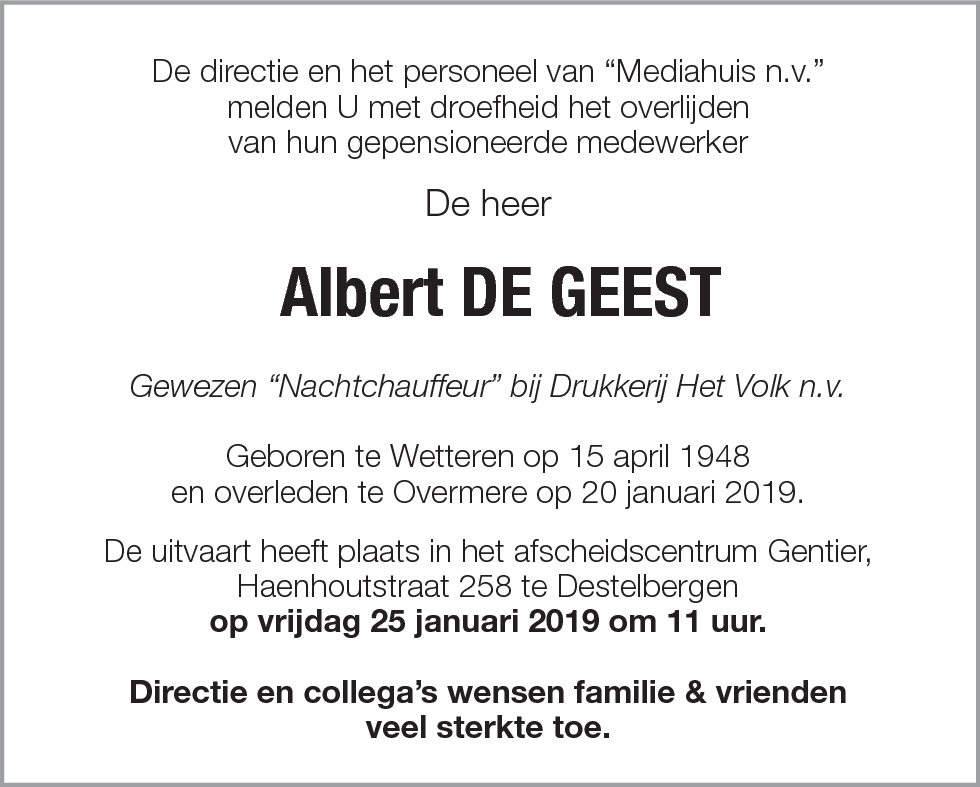 Albert De Geest