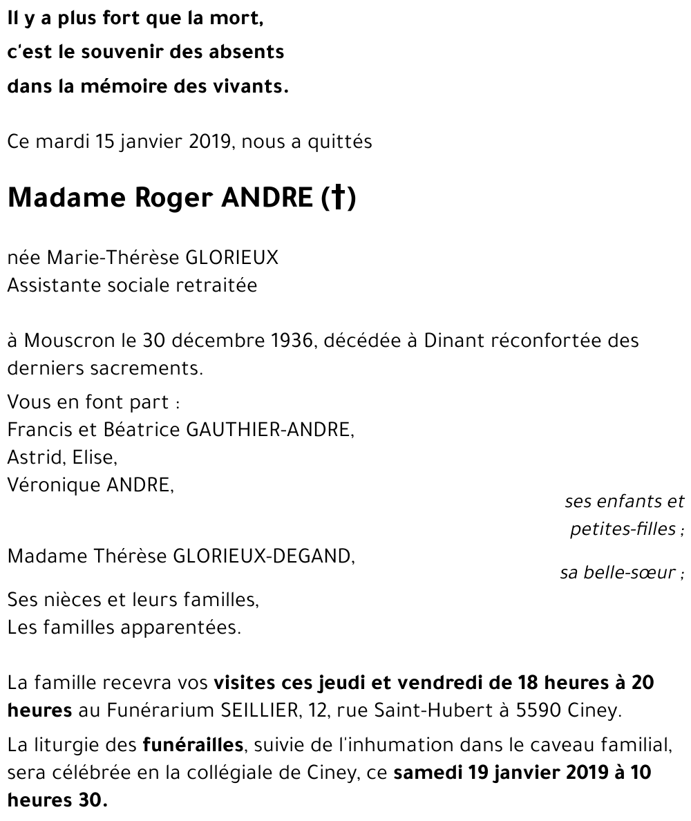 ANDRE Roger