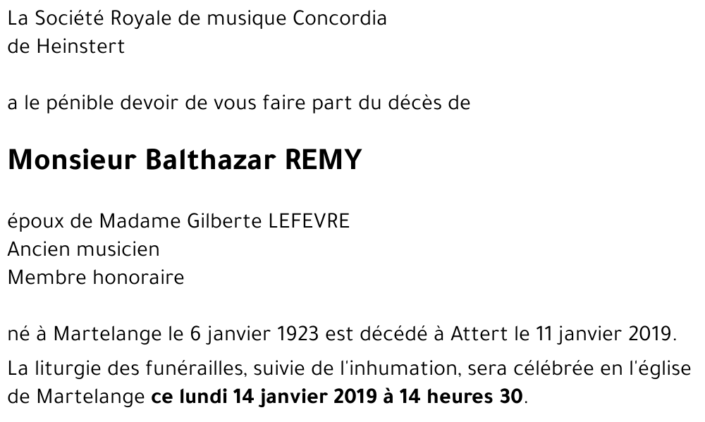 Balthazar REMY