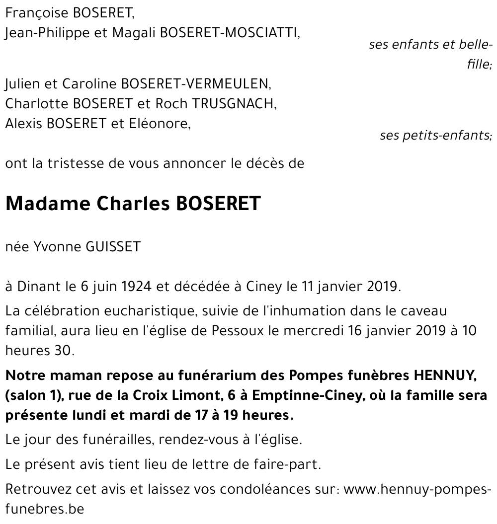 Charles BOSERET
