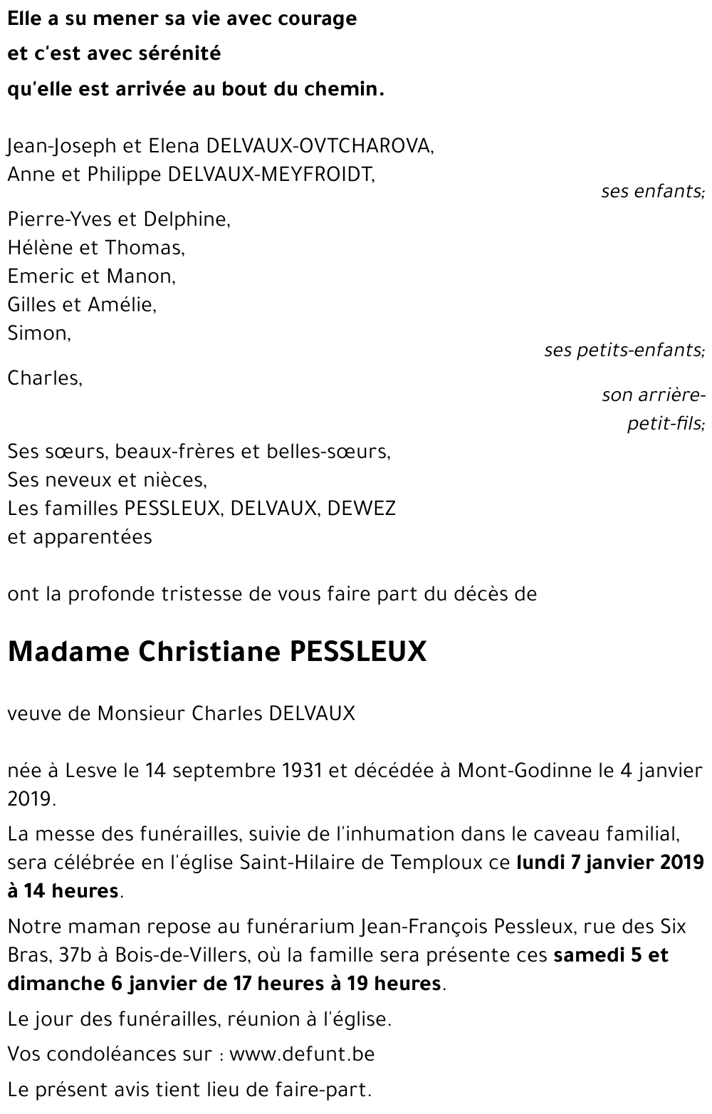 Christiane PESSLEUX