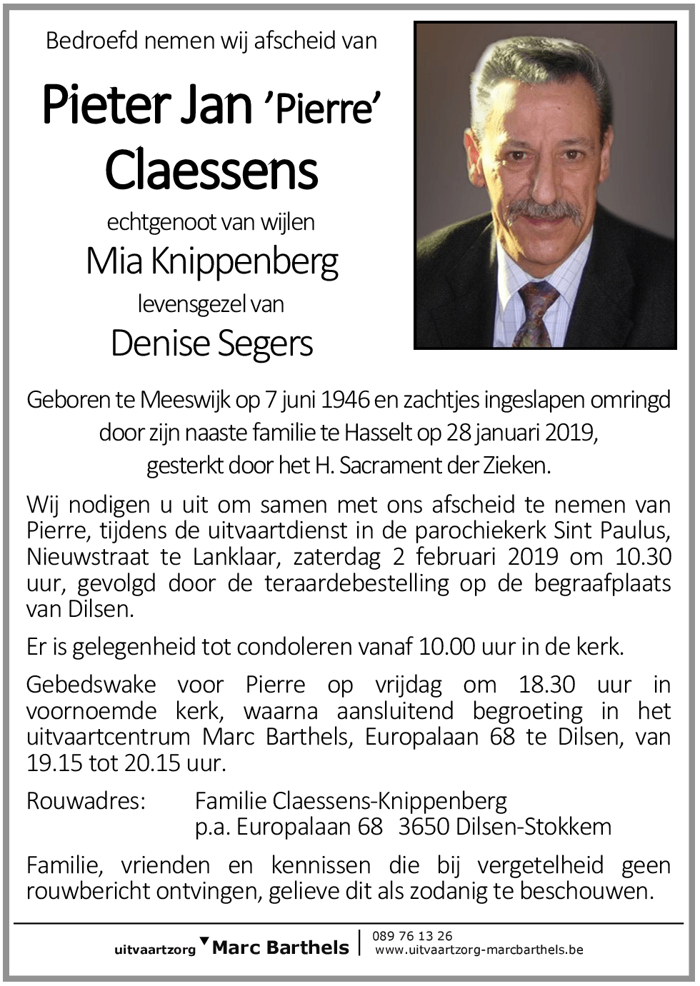 Claessens Pieter Jan