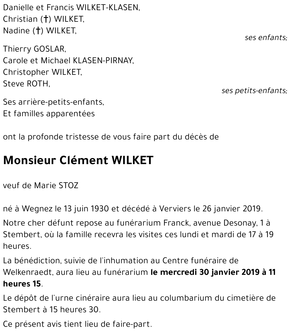 Clément WILKET