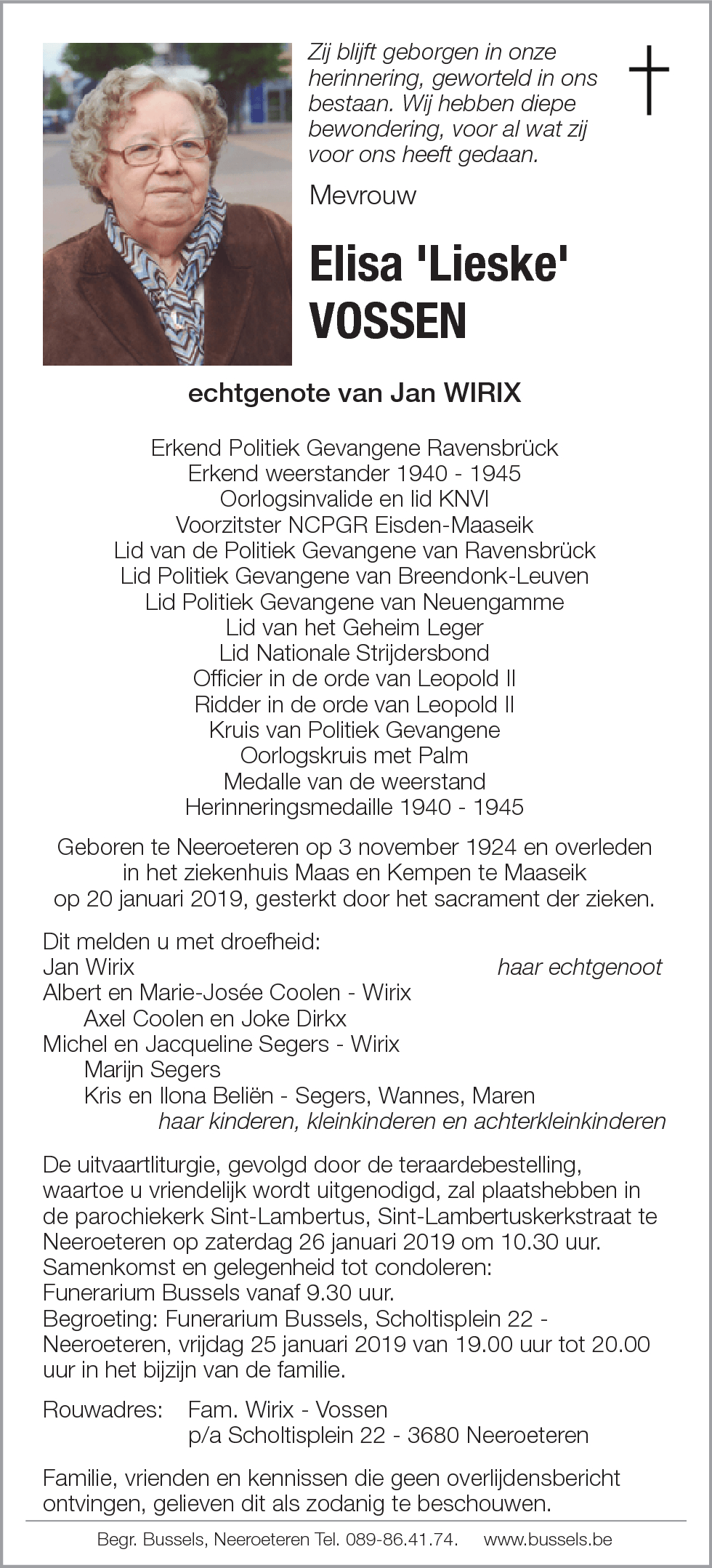 Elisa 'Lieske' VOSSEN