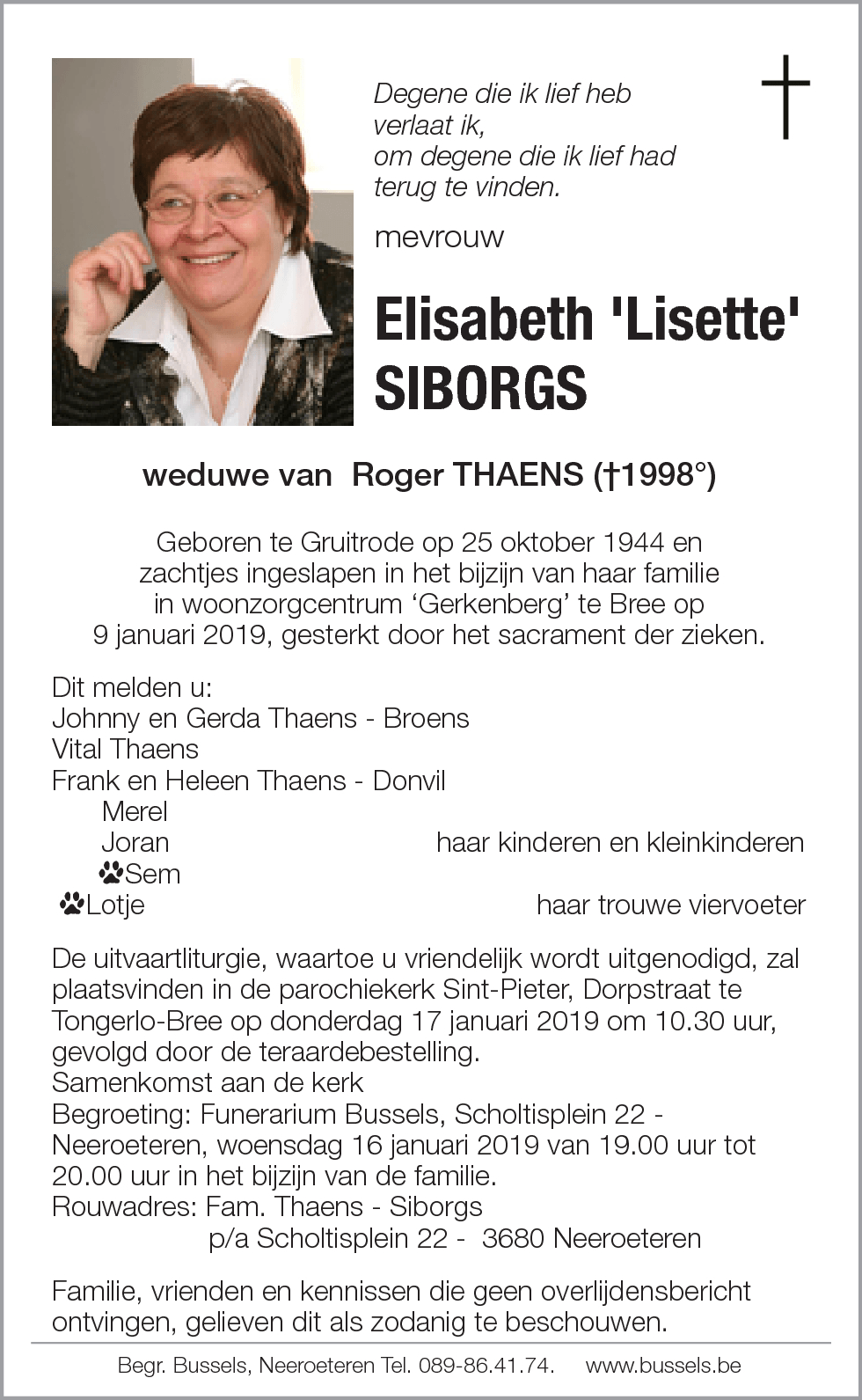 Elisabeth 'Lisette' Siborgs