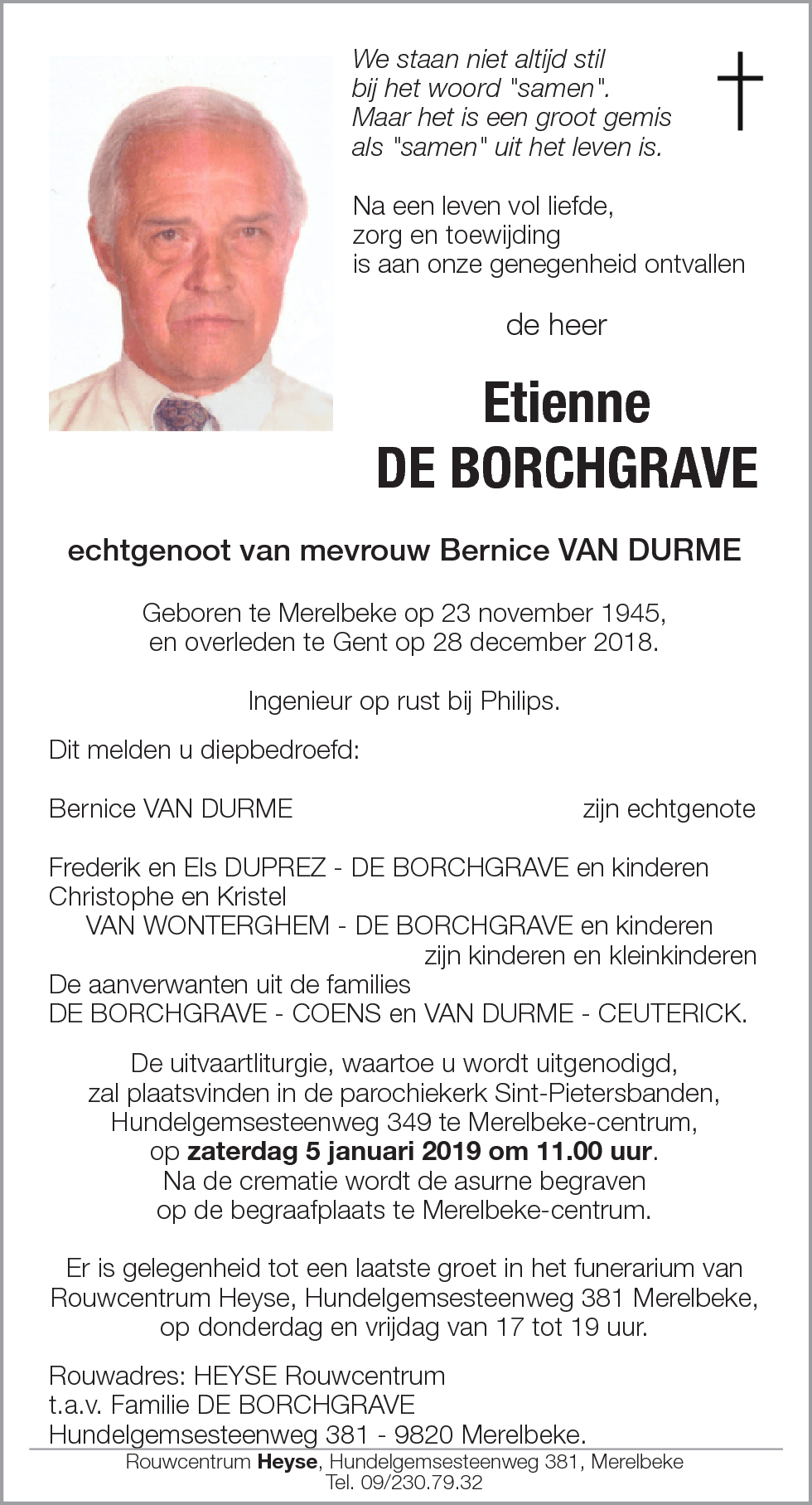Etienne DE BORCHGRAVE
