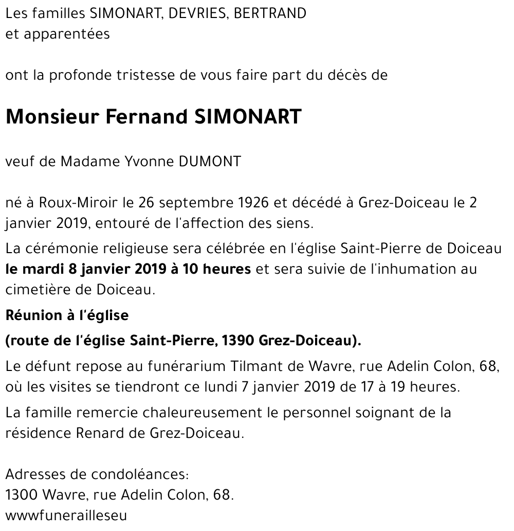 Fernand SIMONART