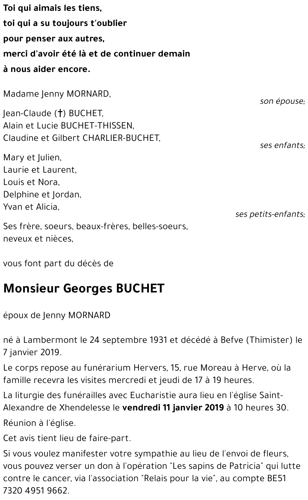Georges BUCHET