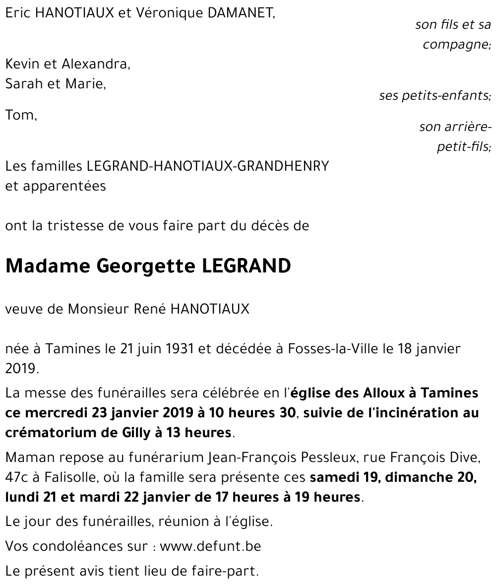 Georgette LEGRAND