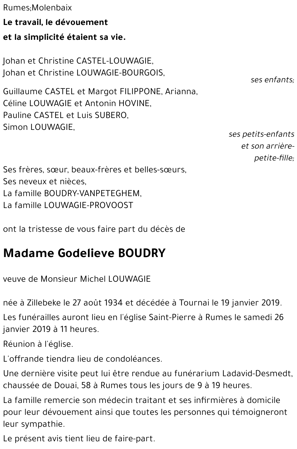 Godelieve BOUDRY