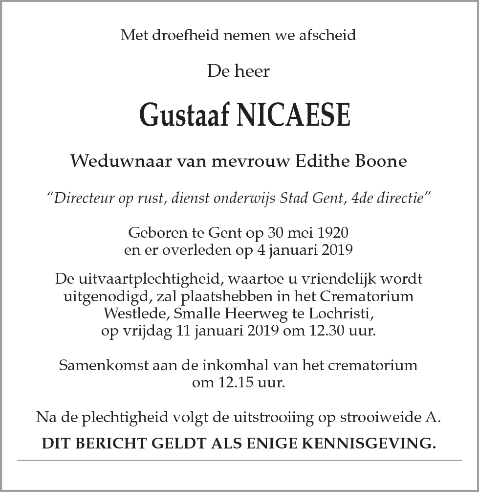 Gustaaf Nicaese