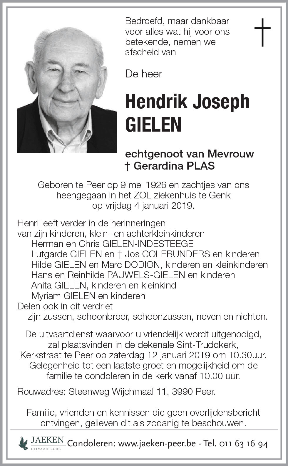 Hendrik Joseph GIELEN