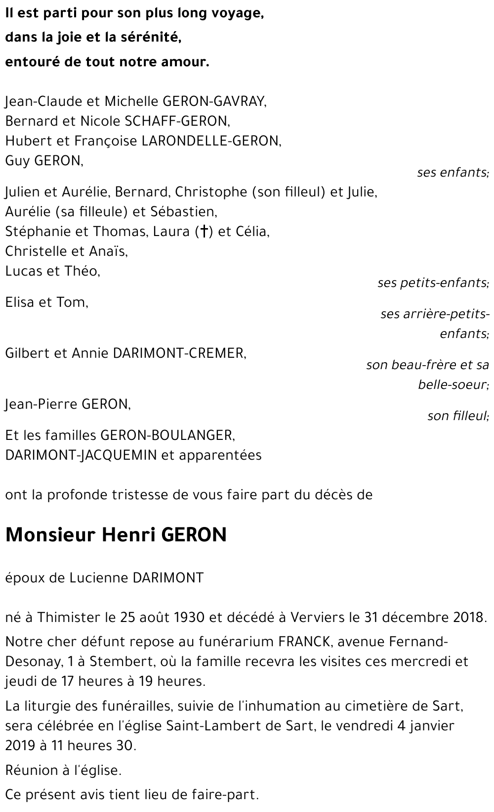 Henri GERON