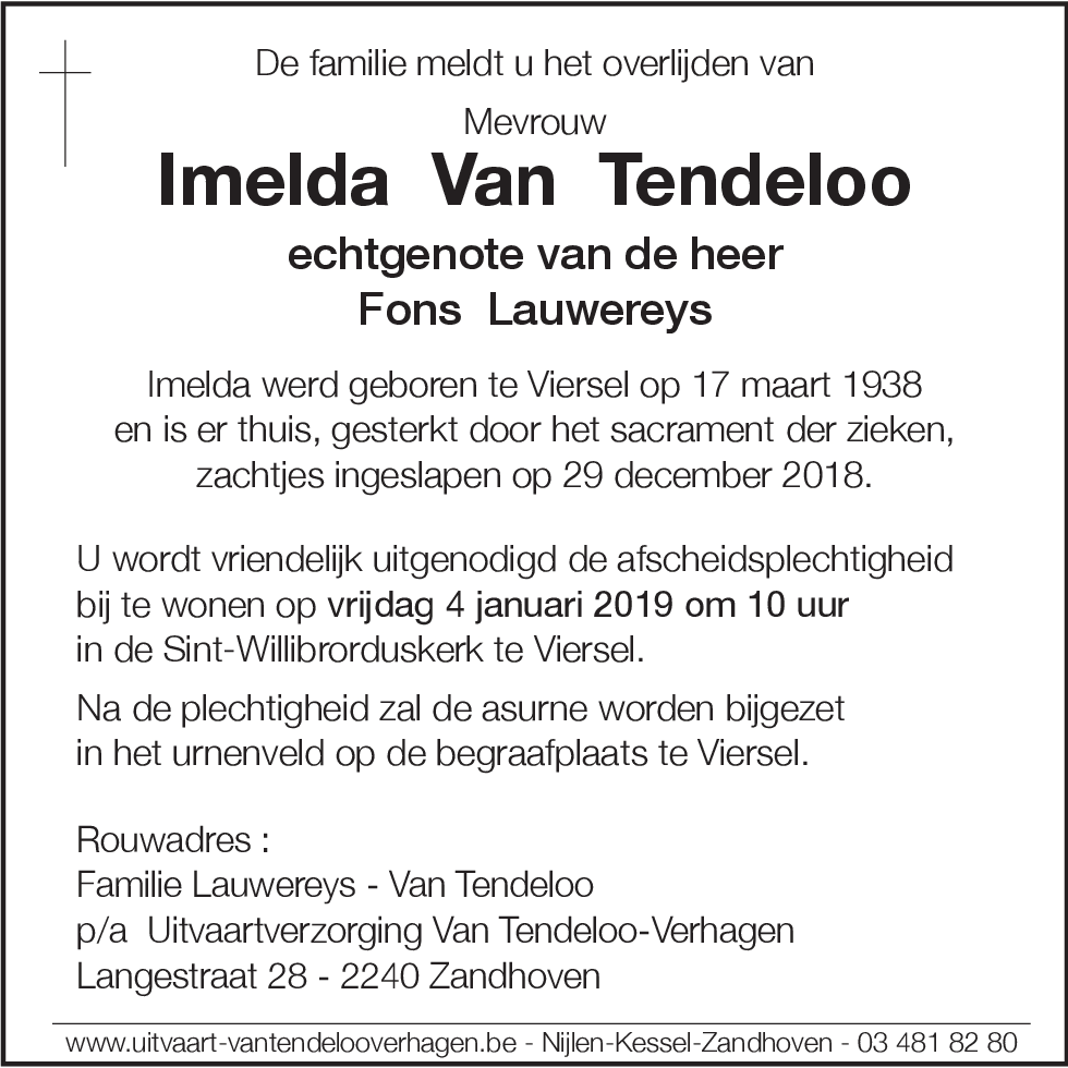 Imelda Van Tendeloo