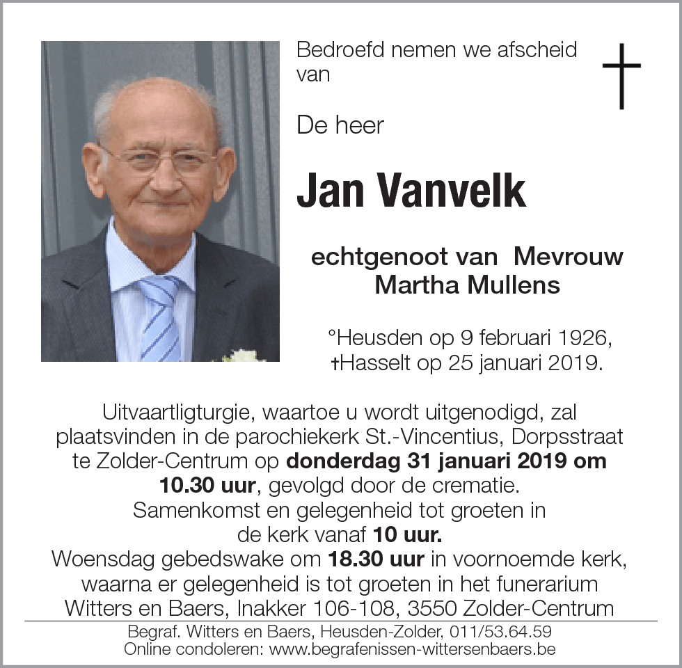 Jan Vanvelk