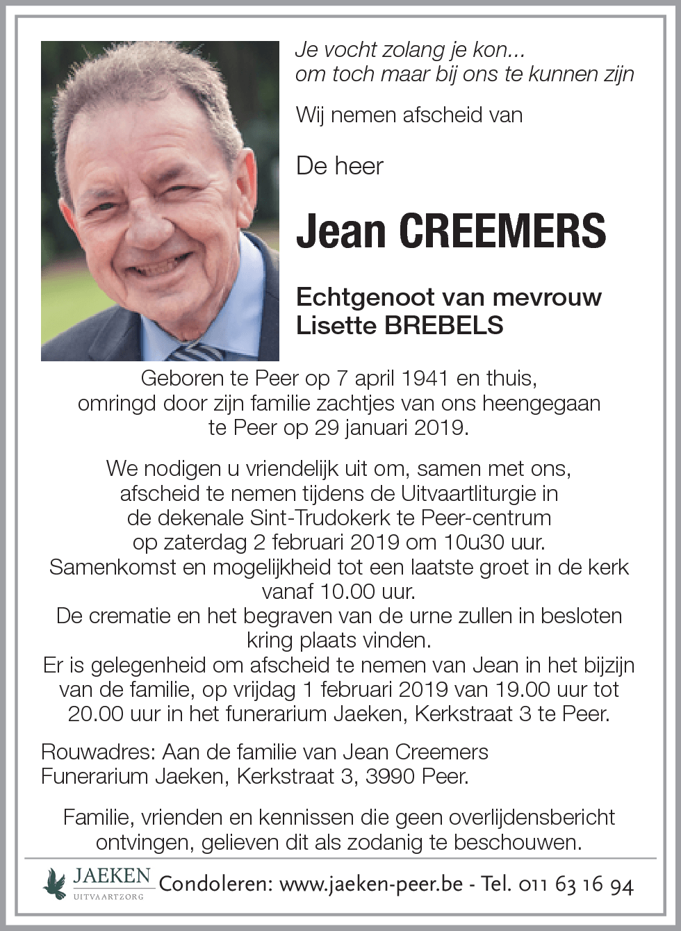 Jean CREEMERS