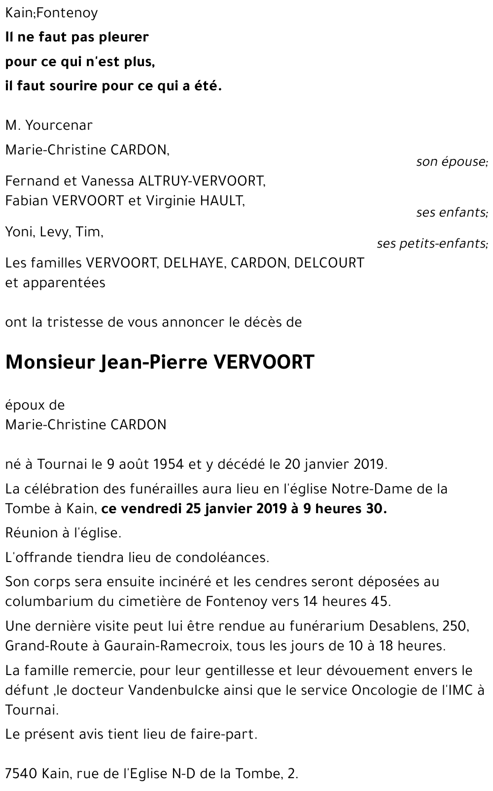 Jean-Pierre VERVOORT