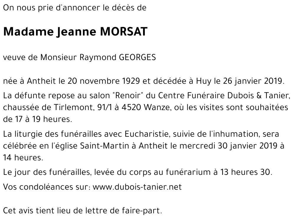 Jeanne MORSAT