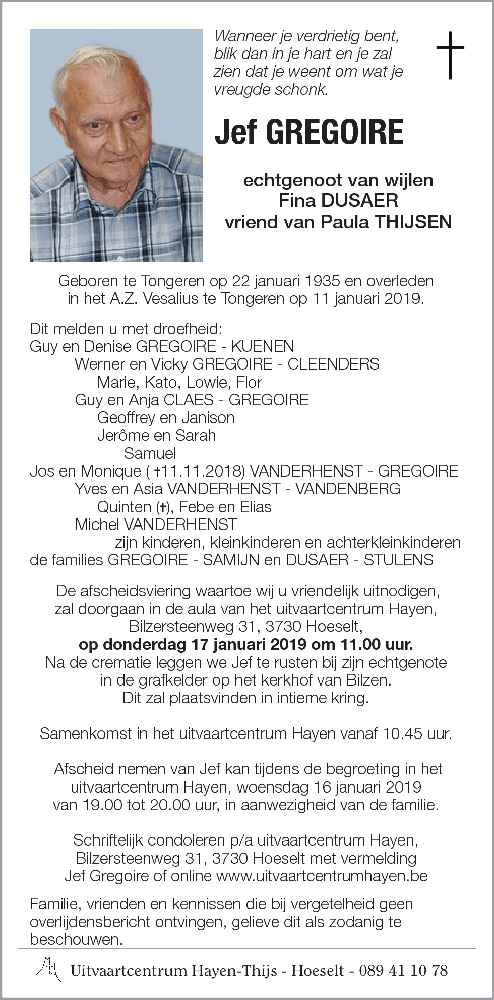 Jef GREGOIRE