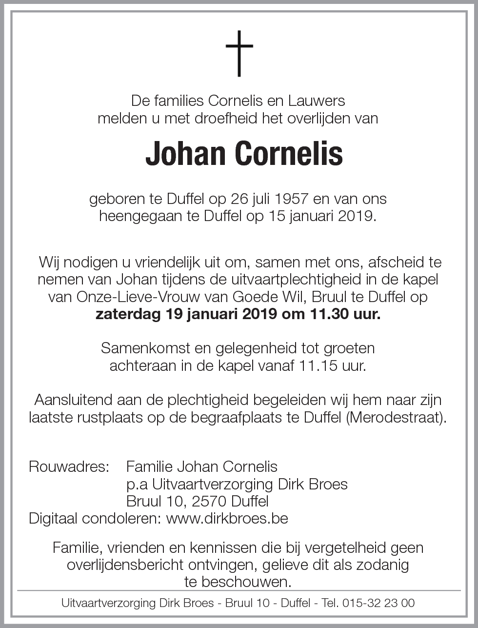 Johan Cornelis
