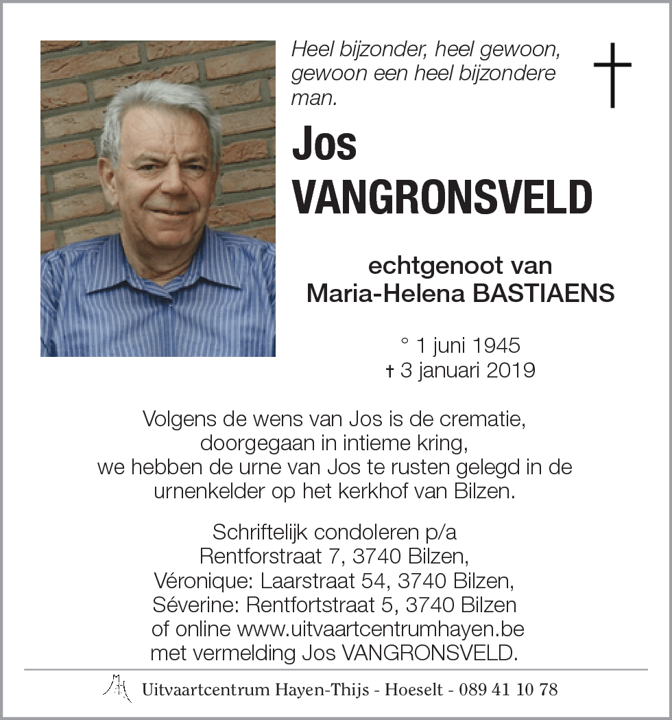 Jos VANGRONSVELD