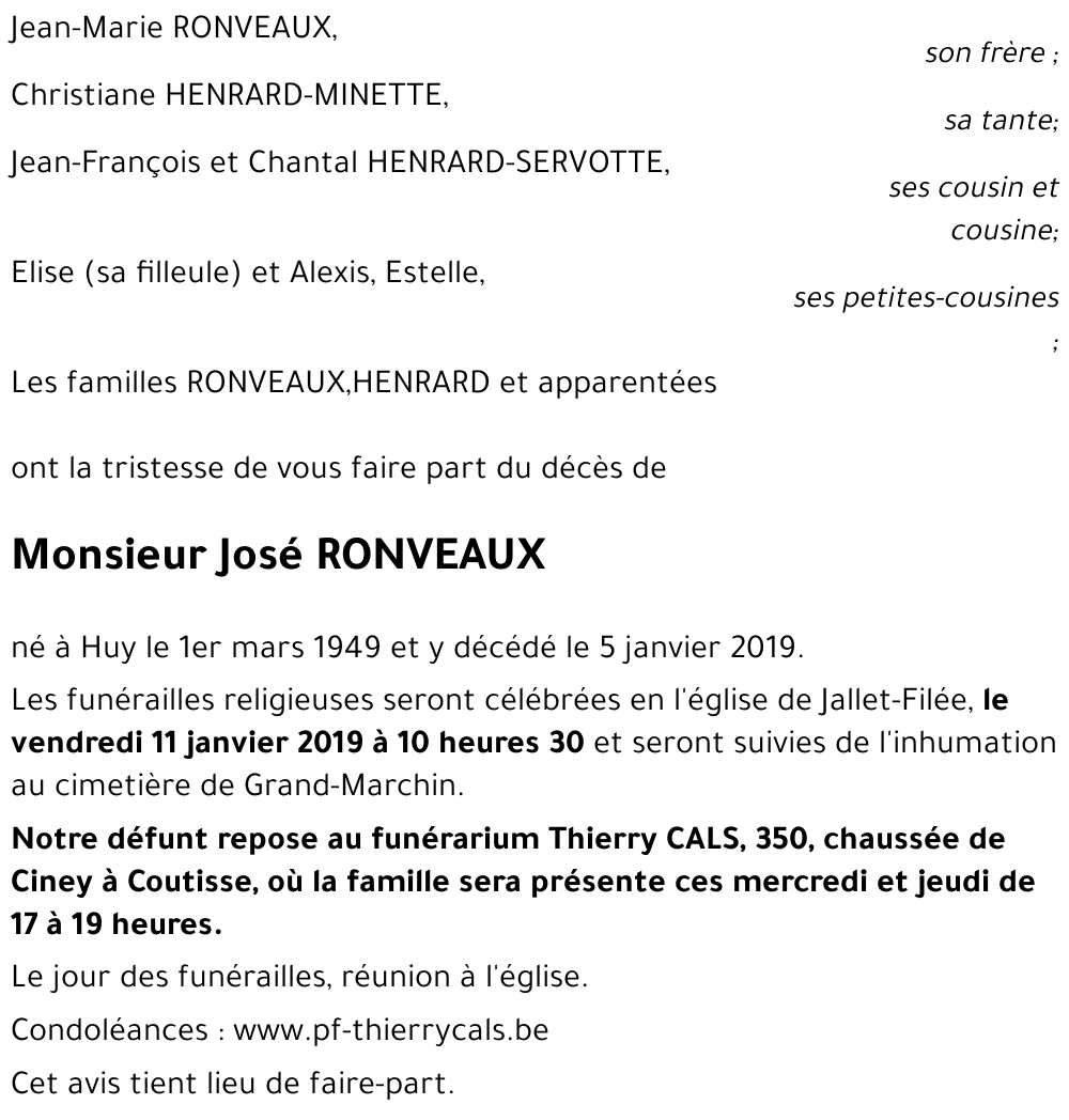 José RONVEAUX