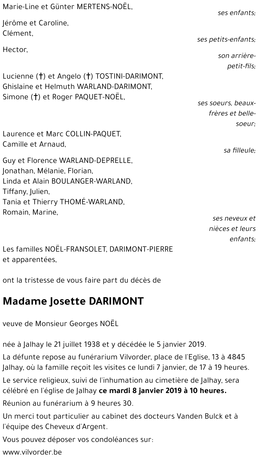 Josette DARIMONT