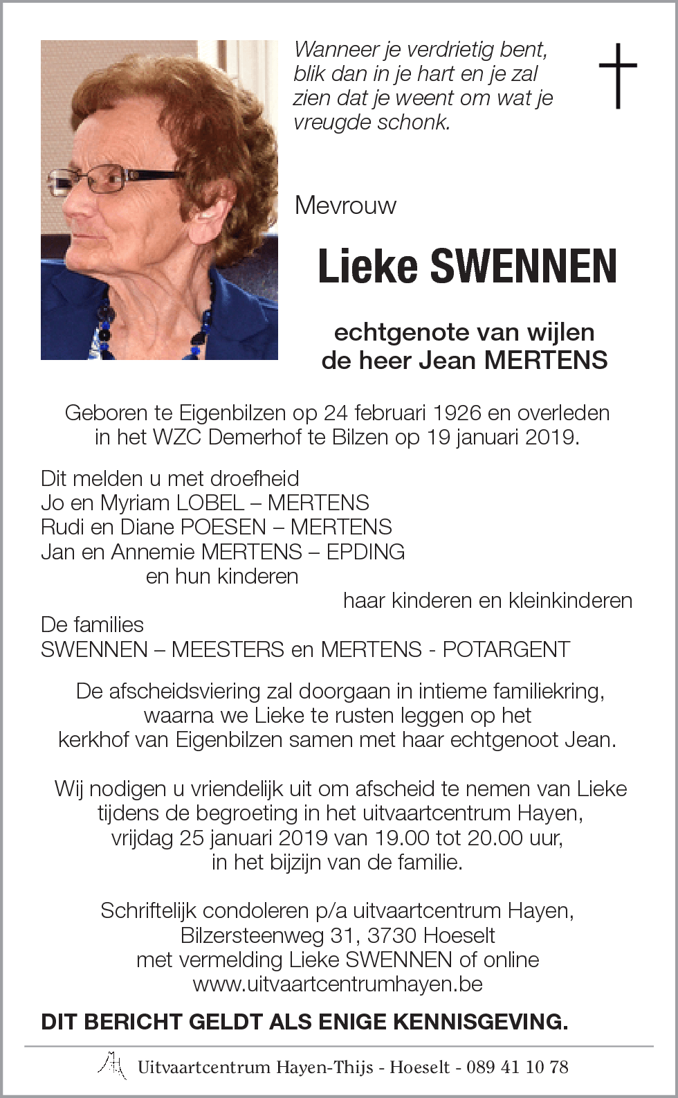 Lieke SWENNEN
