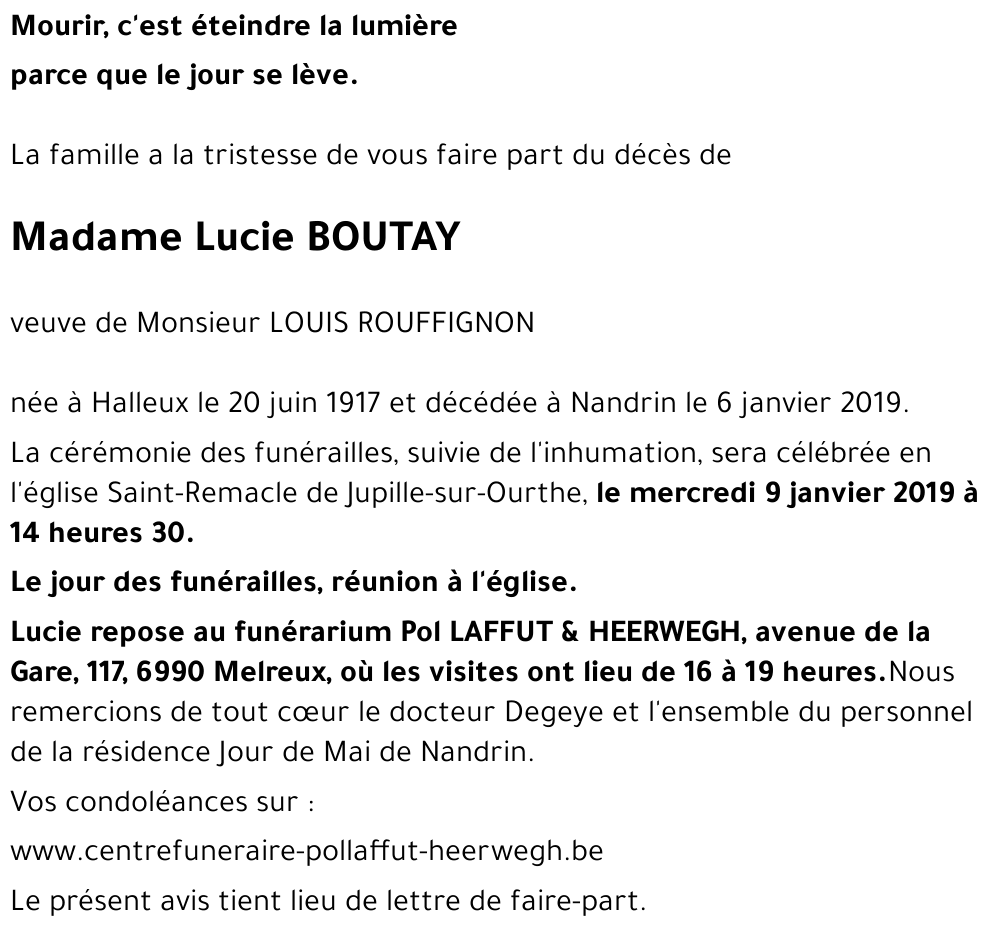 Lucie BOUTAY