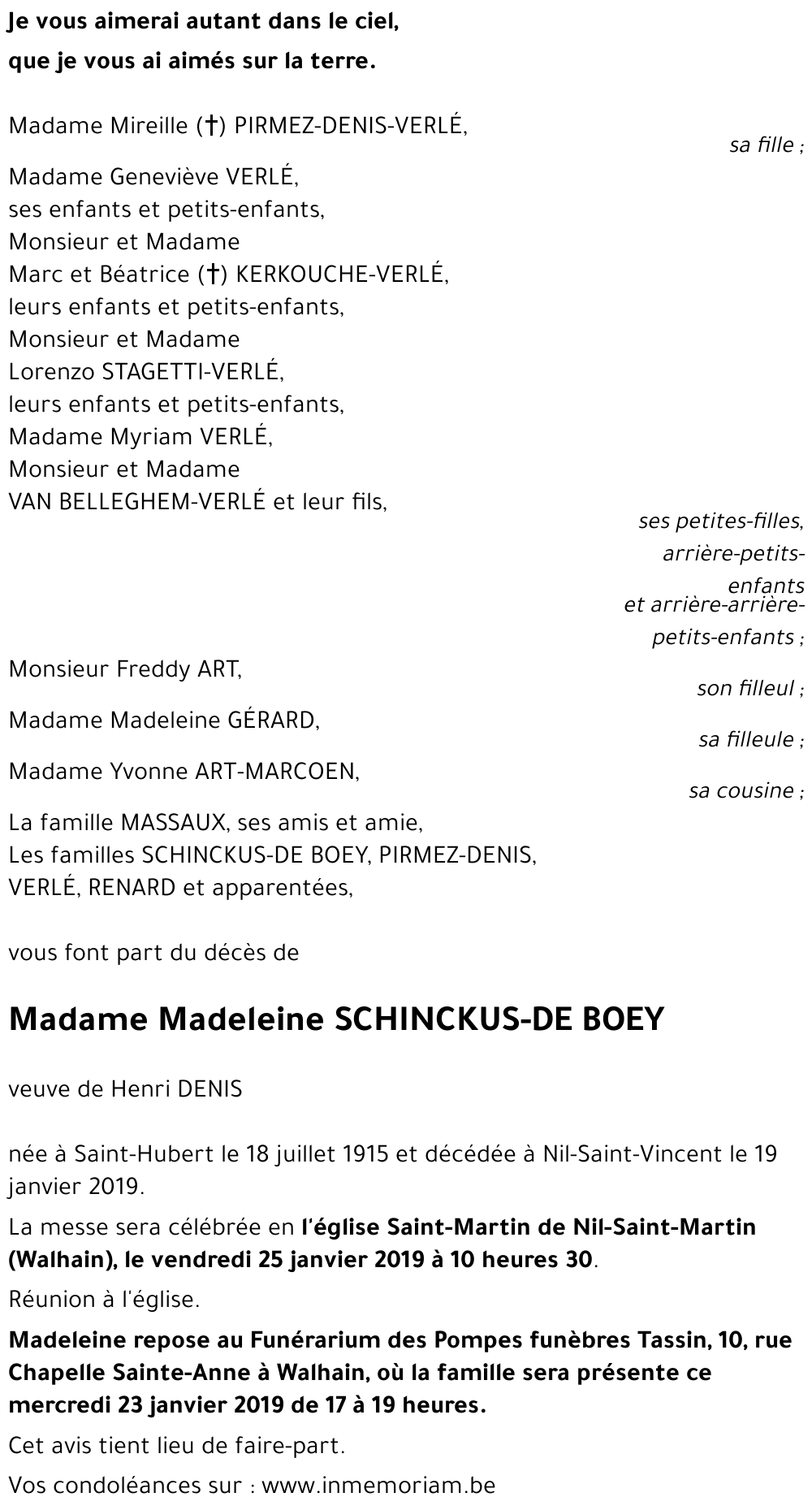 Madeleine SCHINCKUS-DE BOEY