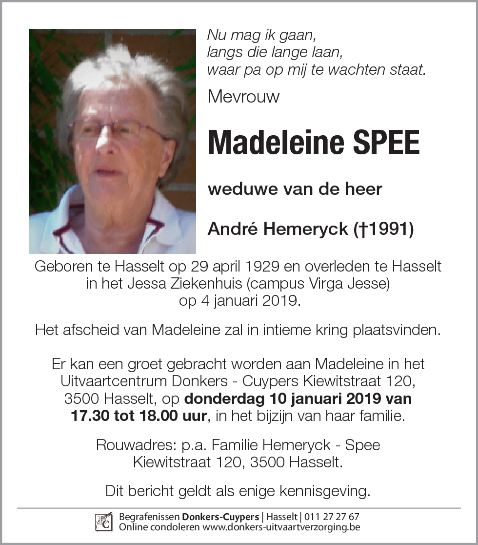 Madeleine Spee