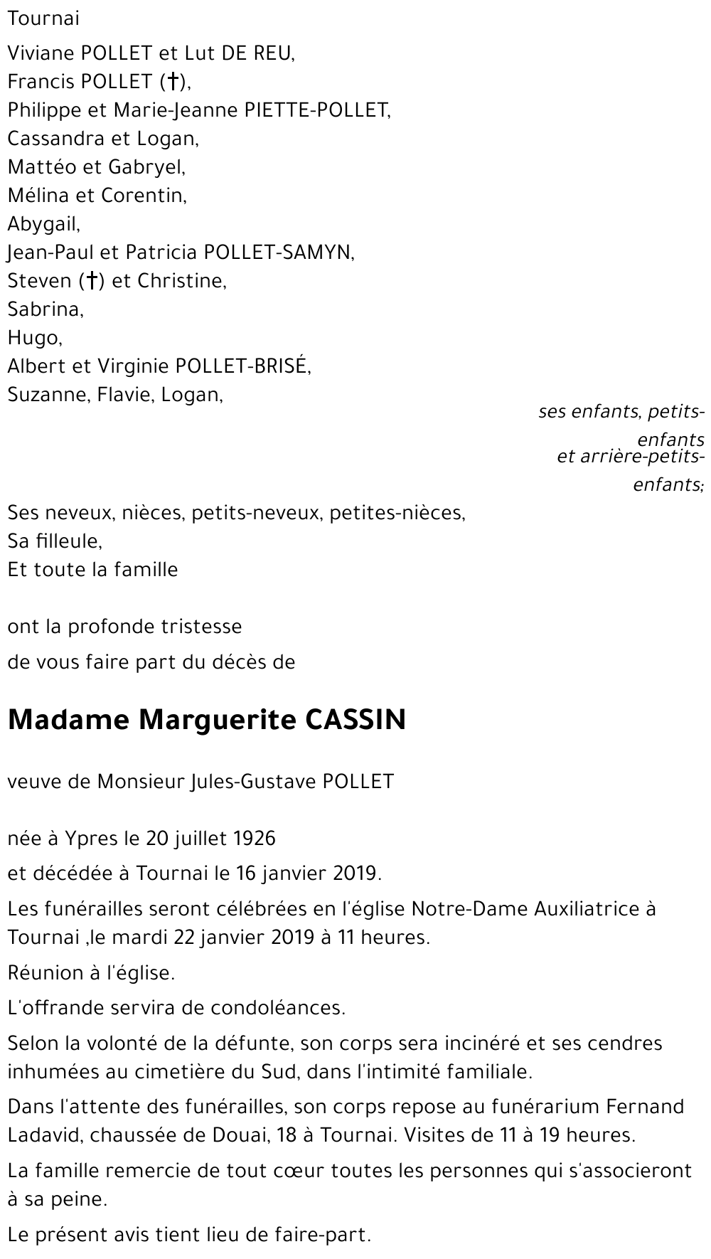 Marguerite CASSIN